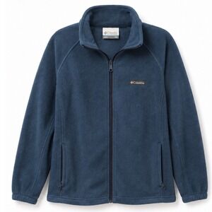 Columbia Mens 3X Fleece Jacket Blue Full Zip Big and Tall Outdoor Hiking Coat